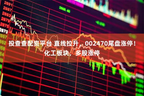 投查查配资平台 直线拉升，002470尾盘涨停！化工板块，多股涨停